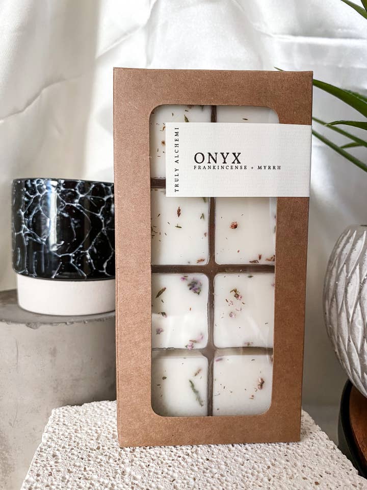 Onyx - Frankincense & Myrrh Wax Melts {set Of 8} for wholesale by Truly Alchemi