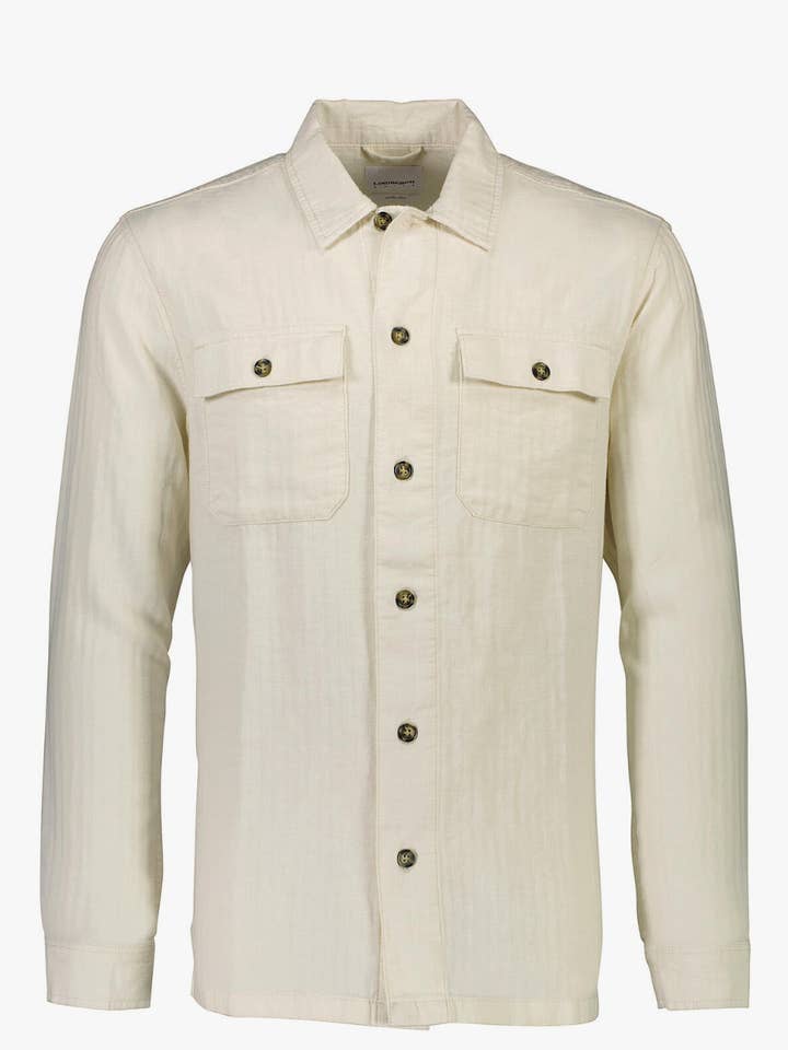 Linen Blend Overshirt L/S Style: 30-304020US for wholesale by Lindbergh