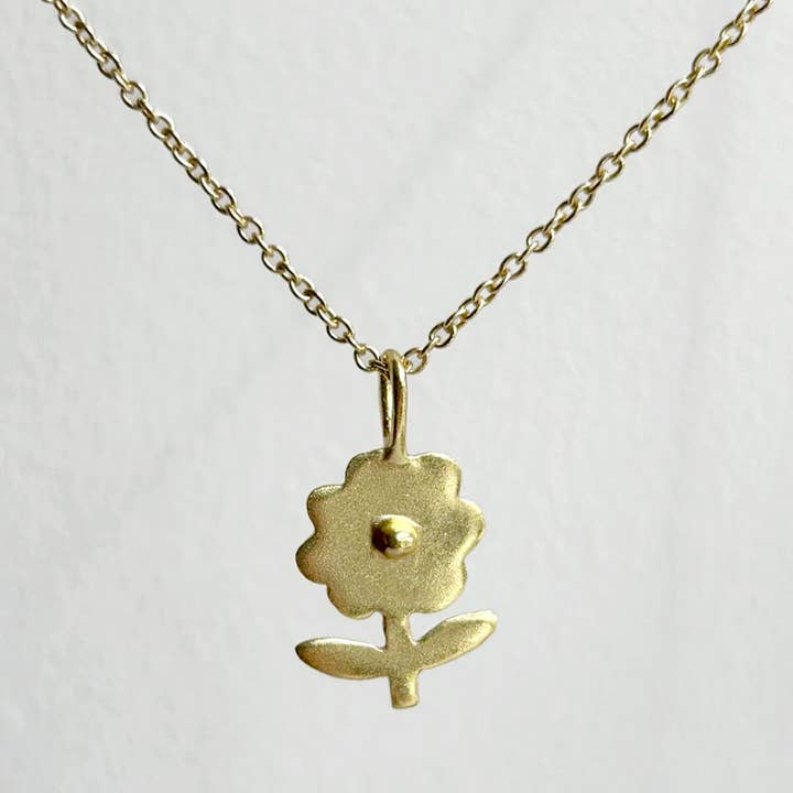 Bohemia Design - Wholesale Halskettinghanger - Gouden madeliefje ketting