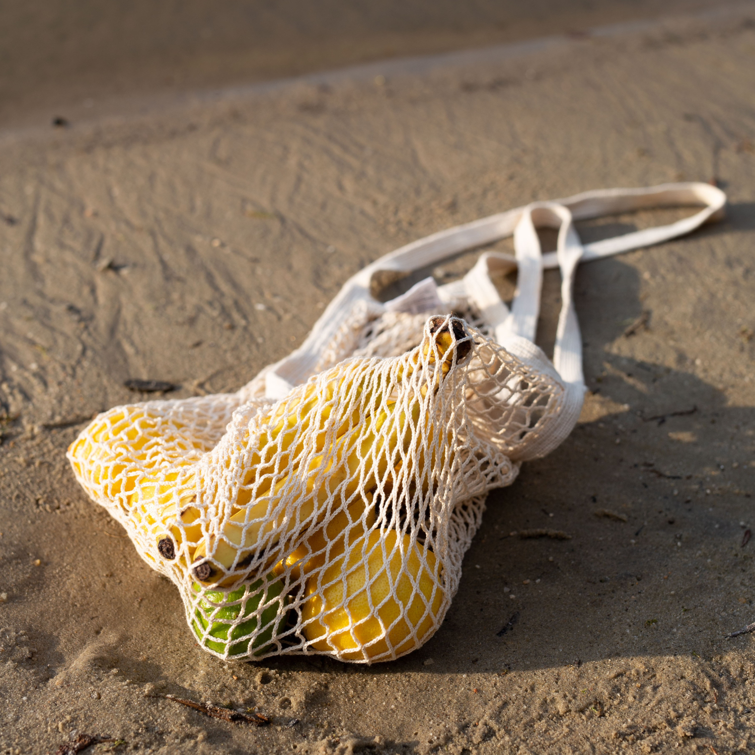 ECOBAGS – Großhandel Schultertasche – Unisex – ECOBAGS Netzbeutel aus recycelter Baumwolle mit langen Griffen – Vielfältige Sets7