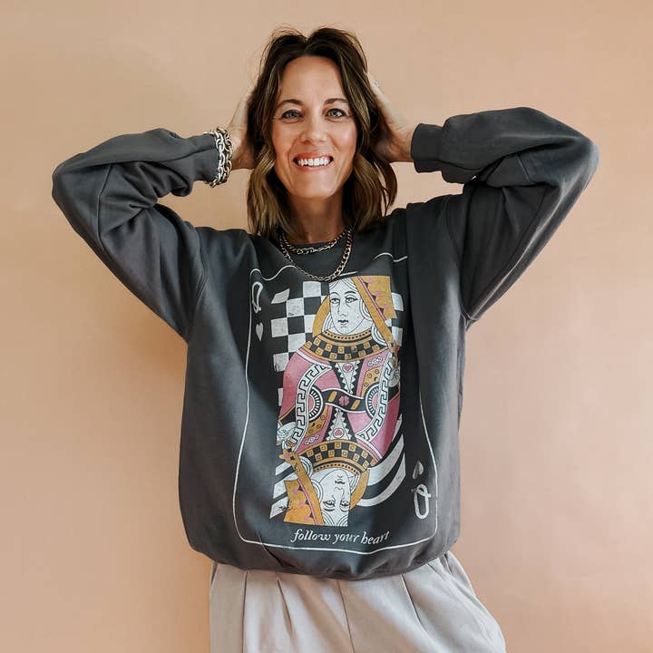 Queen of Hearts Sweatshirt and other Purchase Wholesale queen of. Free Returns & Net 60 Terms on Faire trending on Faire.