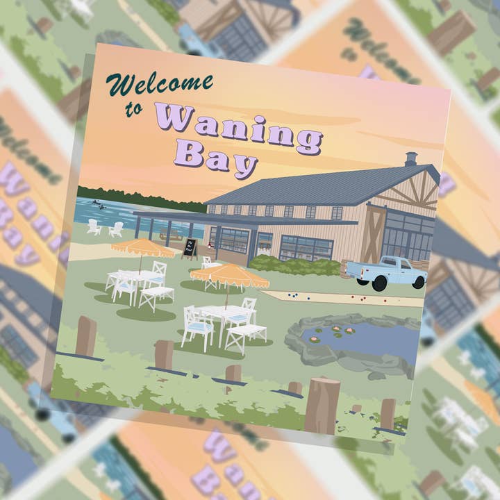 Autocollant de la baie décroissante pour la vente par The Literary Loft