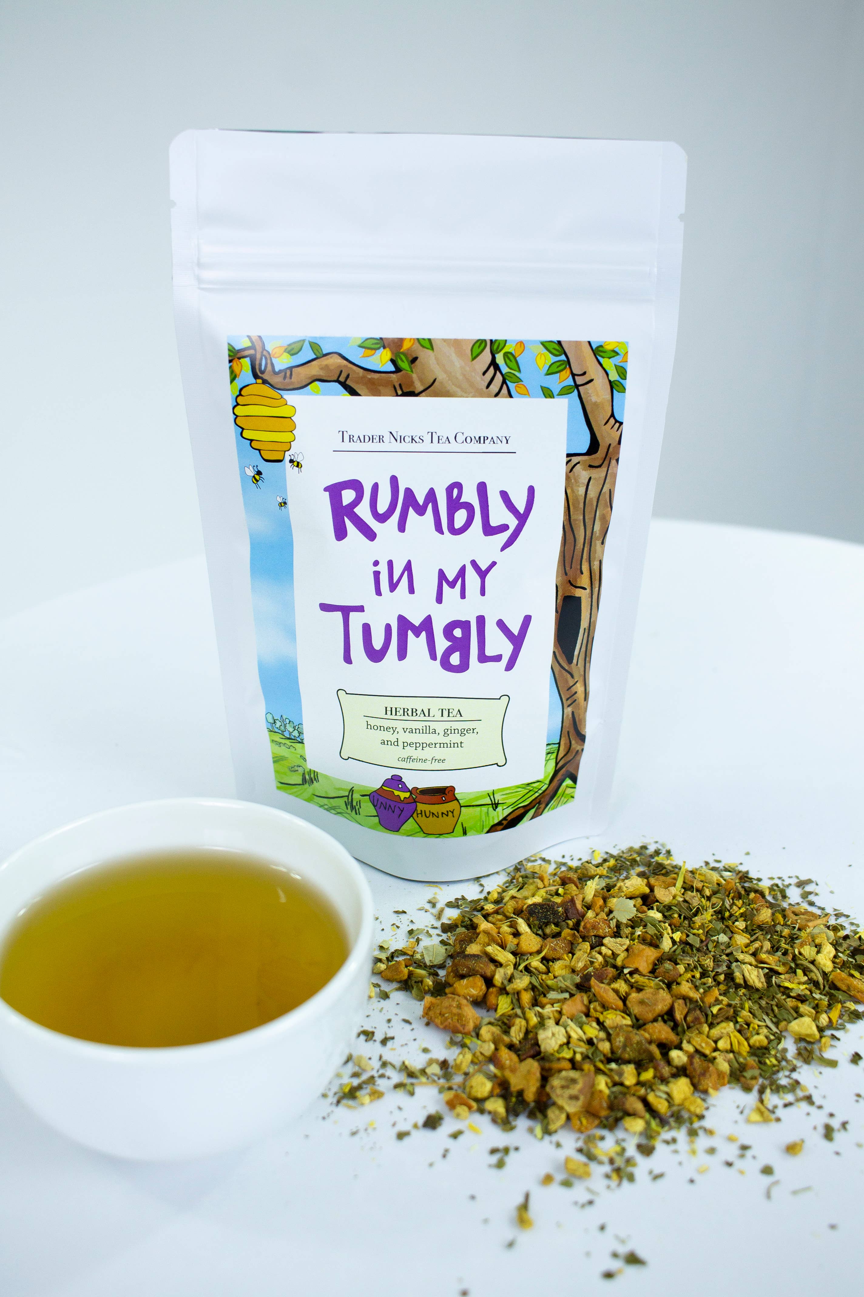 Trader Nicks Tea Company - Wholesale Health/Detox Tea - Rumbly in My Tumbly Ginger Mint Herbal Tea4