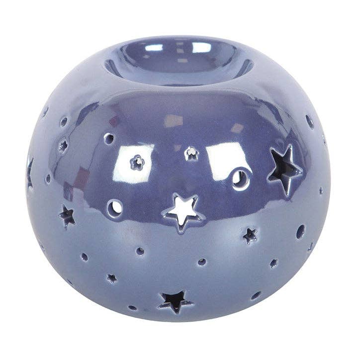 Something Different Wholesale - Wholesale Oil Warmer - Purple Iridescent Star Oil Burner and Wax Warmer4