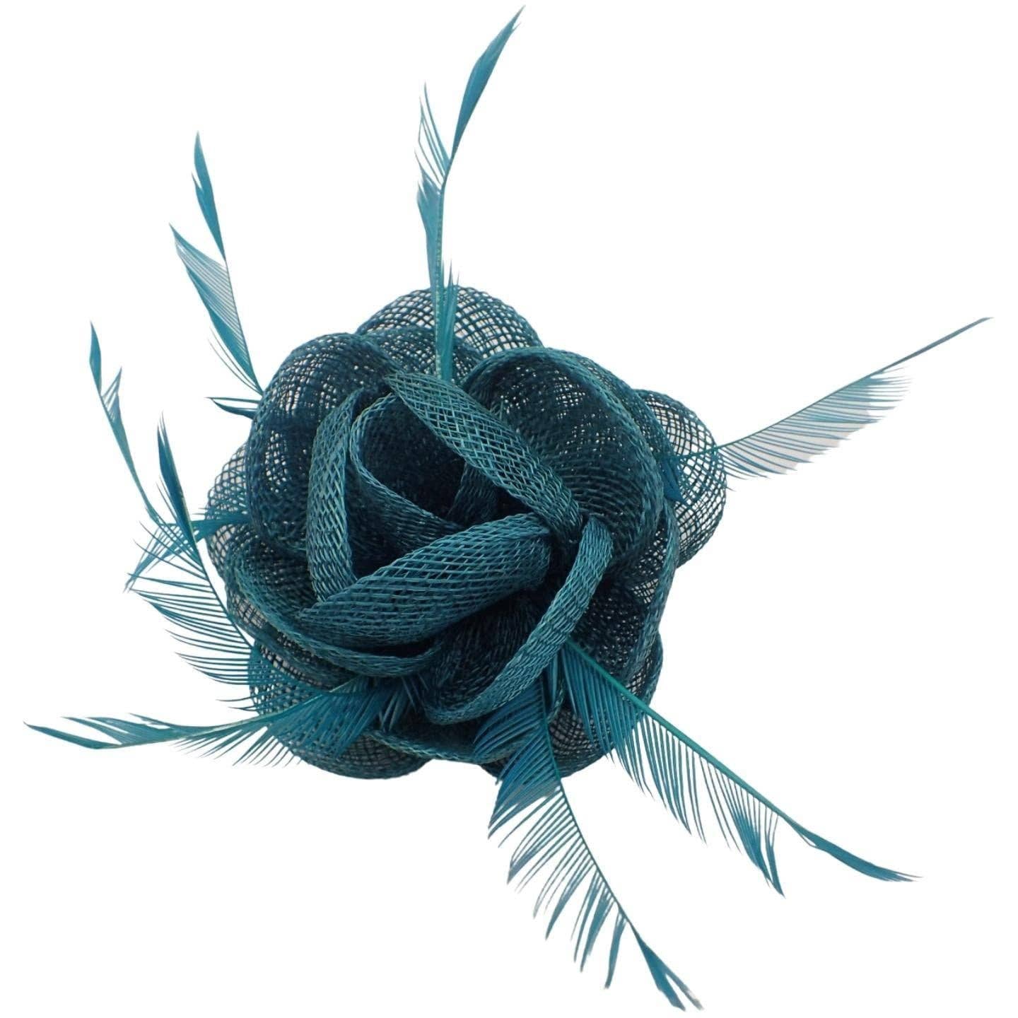 Topkids Accessories - Wholesale Fascinator Hat - Women's - Fascinator Hair Clip Fascinator Flower Hair Clip Fabric Flower Clip Wedding Fascinator Wedding Corsage Flower Fascinator On Clip & Brooch Pin For Women, Ladies, Girls22