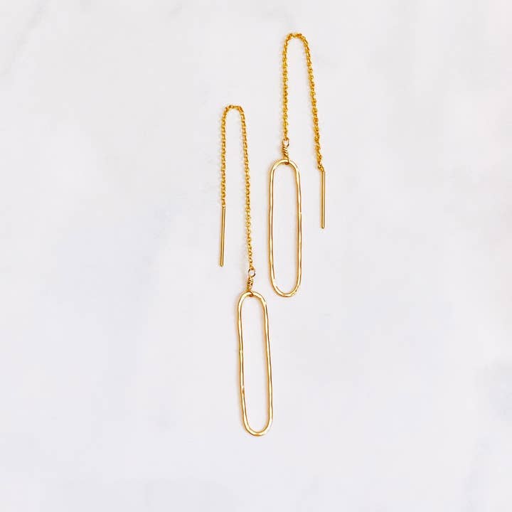 Bonnie Boardman Jewelry – wholesale Dangle earrings – Hand forged link threader2