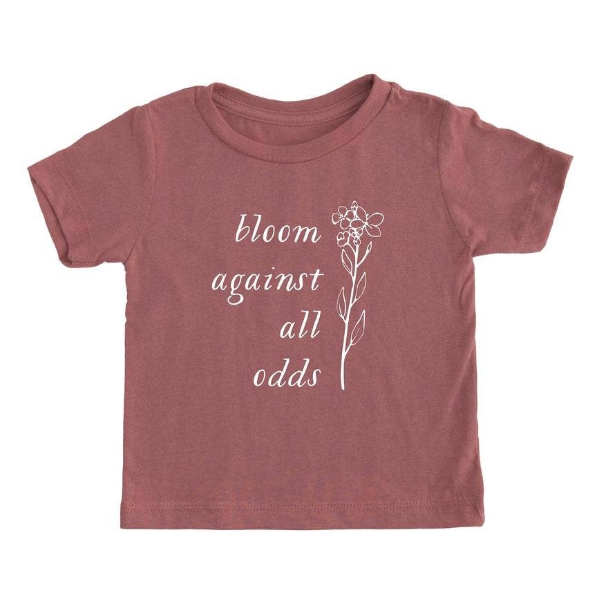Nature Supply Co - Wholesale Screen Printed T-Shirt - Kids - Bloom Against All Odds T shirt | Kids Graphic Tee0