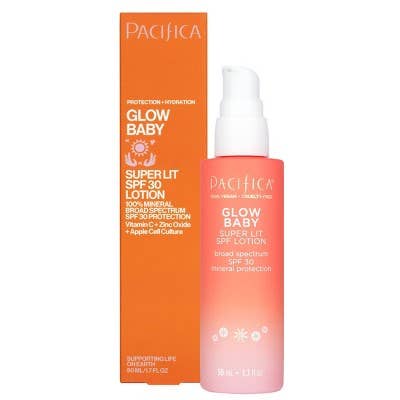 Pacifica Glow Baby Super Glow Ansigtslotion SPF 30 50 ml - Ufuldkommen Æske for engroshandel hos This is Beauty