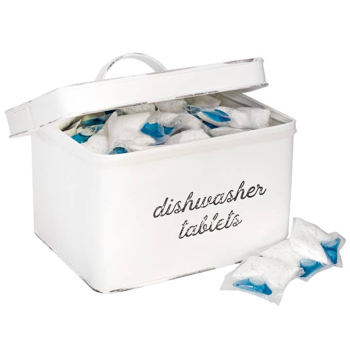 Kurated Korner - Wholesale Kitchen Storage/Organizer - AuldHome Design Enamelware Dishwasher Pod Holder8