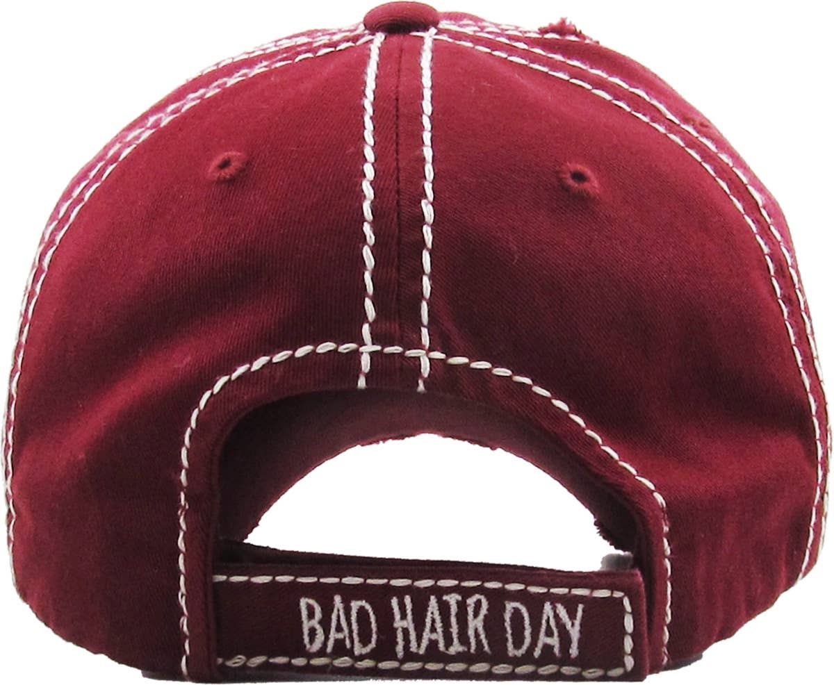 KBETHOS - Vendita all'ingrosso Cappellino da baseball - Donna - Berretto a sfera vintage lavato Bad Hair Day5