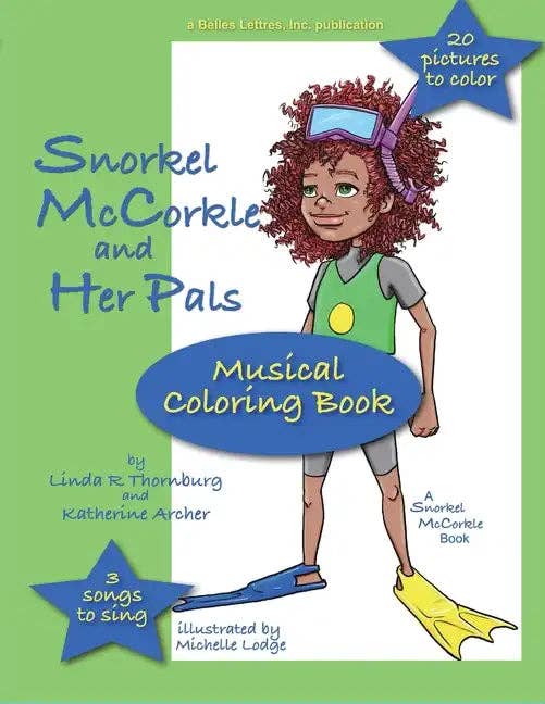 Books by splitShops - Wholesale Book - Kids - Snorkel McCorkle and Pals: Snorkel McCorkle and the Lost Flipper Coloring Book: Musical Coloring Book - Paperback