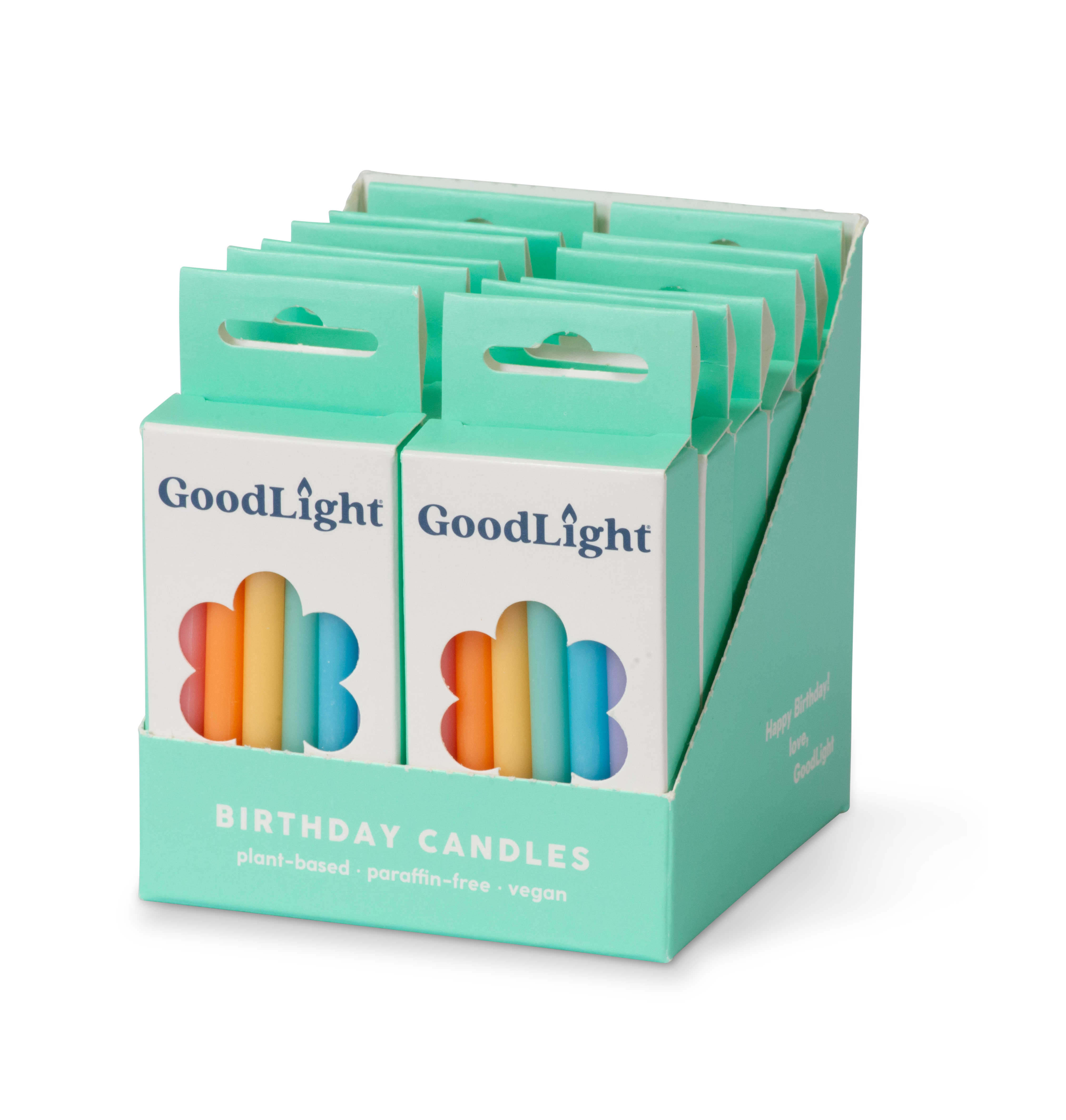 GoodLight Natural Candles – wholesale Tårtljus – Veganska födelsedagsljus | 12-pack3