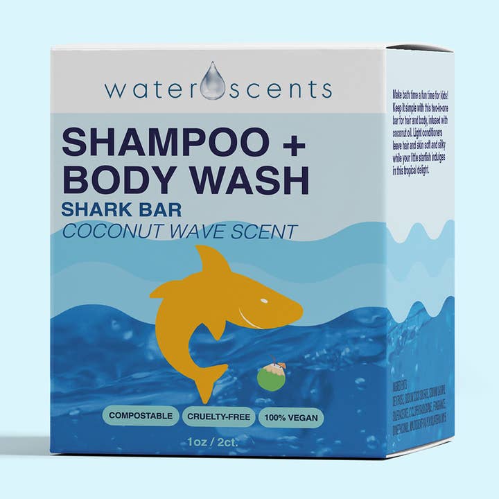 Shark Bar Shampoo & Body Wash Coconut Wave for wholesale by Water Scents