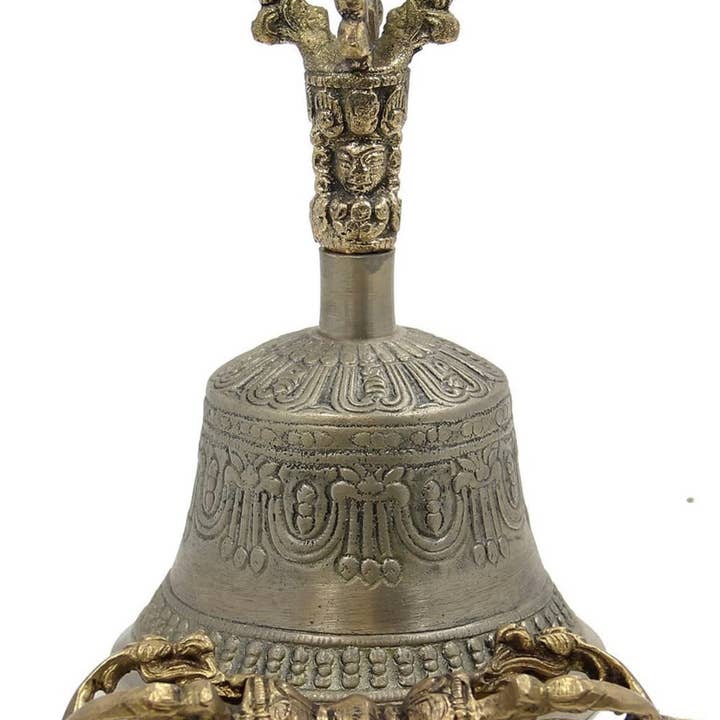 Large Tibetan Meditation BELL and DORJE Set for wholesale by Lungta Imports
