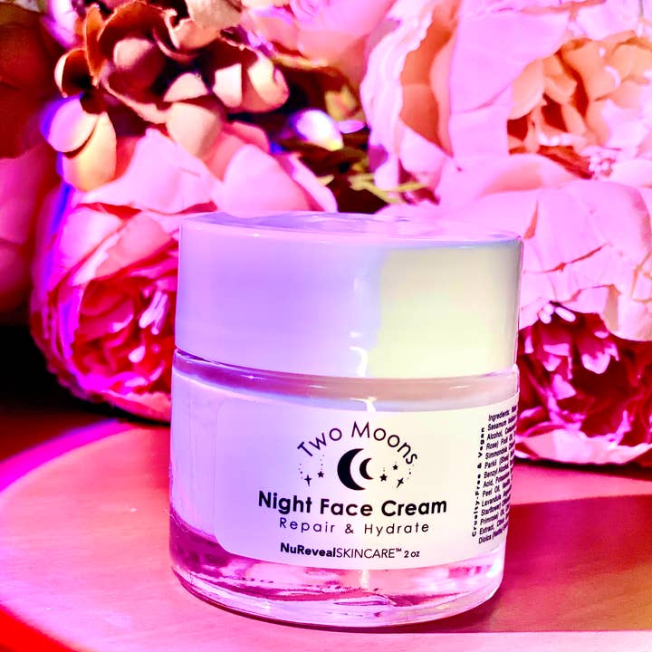 TWO MOONS ☾☾ NIGHT FACE CREAM - Repair & Hydrate for wholesale by NuRevealSkincare