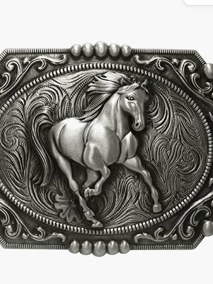 Western Cowboy Horse Belt Buckle 1789 for wholesale by SimpleNGreat