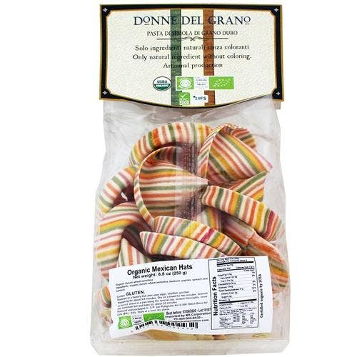M5 Corporation - Wholesale Pasta - Organic Mexican Hats (Sombreroni) Colored Pasta - 8.8oz2