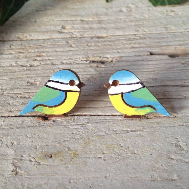 Ohrhänger Tinciallegre Looking At Each Other aus Holz für den Großhandel von Daffodil