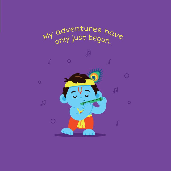 Baby Krishna Wall Print for wholesale by Modi Toys