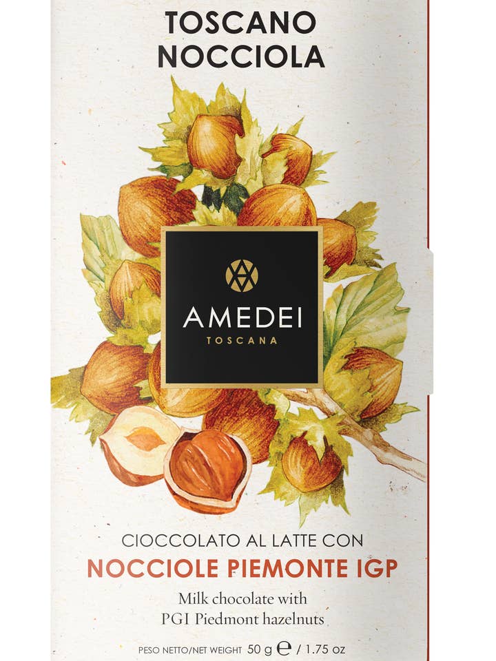 Amedei Nocciole, Milk Chocolate With Hazelnuts, 50G for wholesale by Amedei Toscana