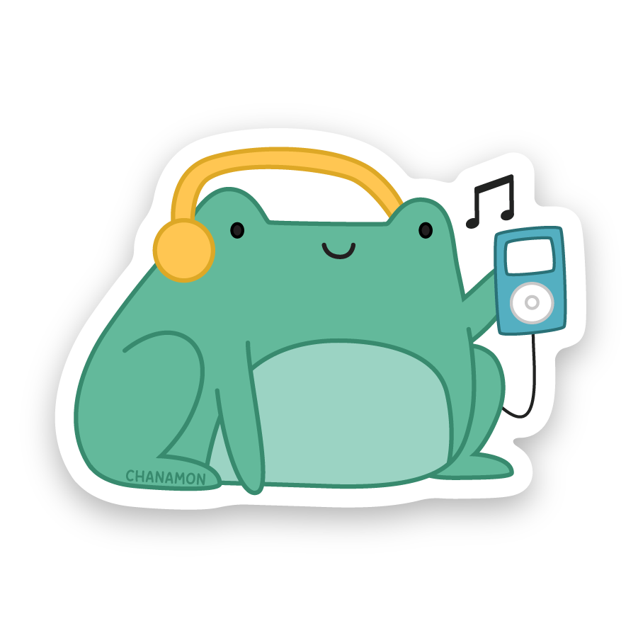 Maison Chanamon - Wholesale Sticker - iPod Frog Sticker0