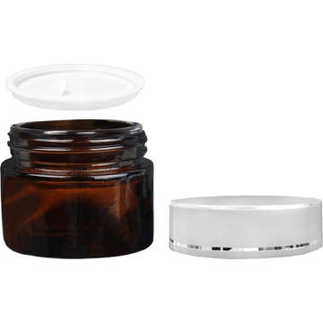 Amber Glass Cream Jar - 40ml (Multiple Cap Colors) and other Purchase Wholesale 8oz jars. Free Returns & Net 60 Terms on Faire trending on Faire.