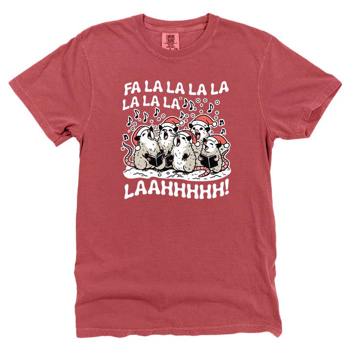 Christmas Caroling Opossums for wholesale by Let's Get This Thread