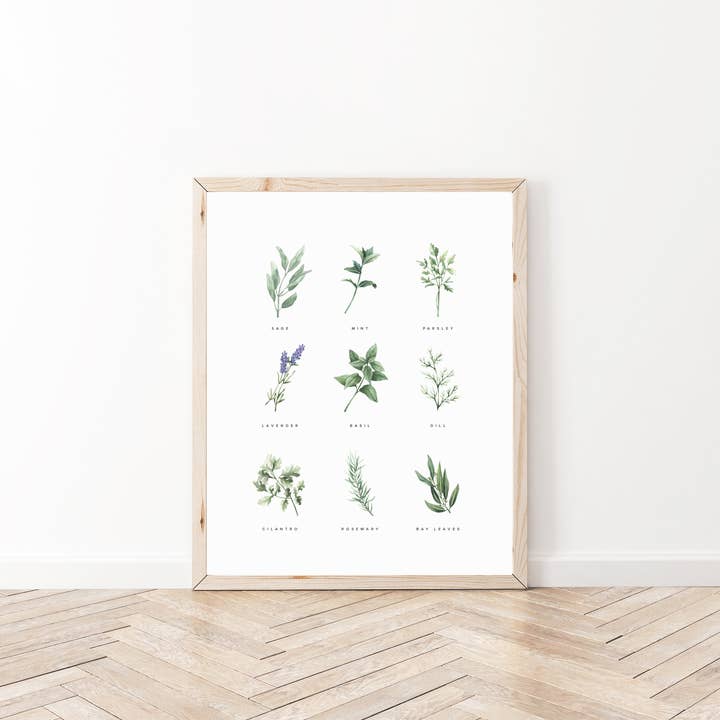 Natasha Vanderburg Co. - Wholesale Art Print - Backyard Herb Garden Art Print