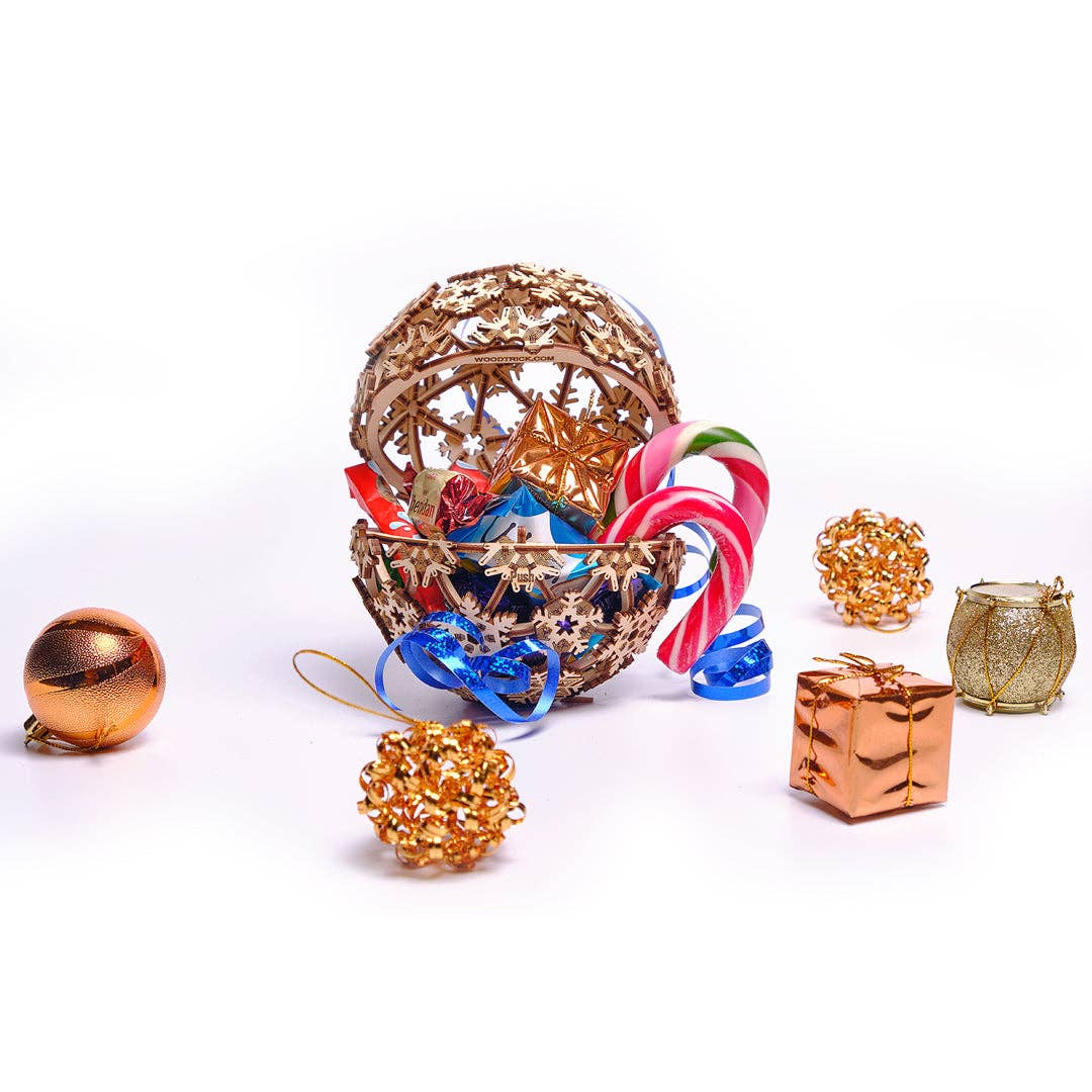 WoodTrick - Vendita all'ingrosso Kit per lavoretti fai da te - WoodTrick palla di Natale in legno modello meccanico 3D da assemblare14