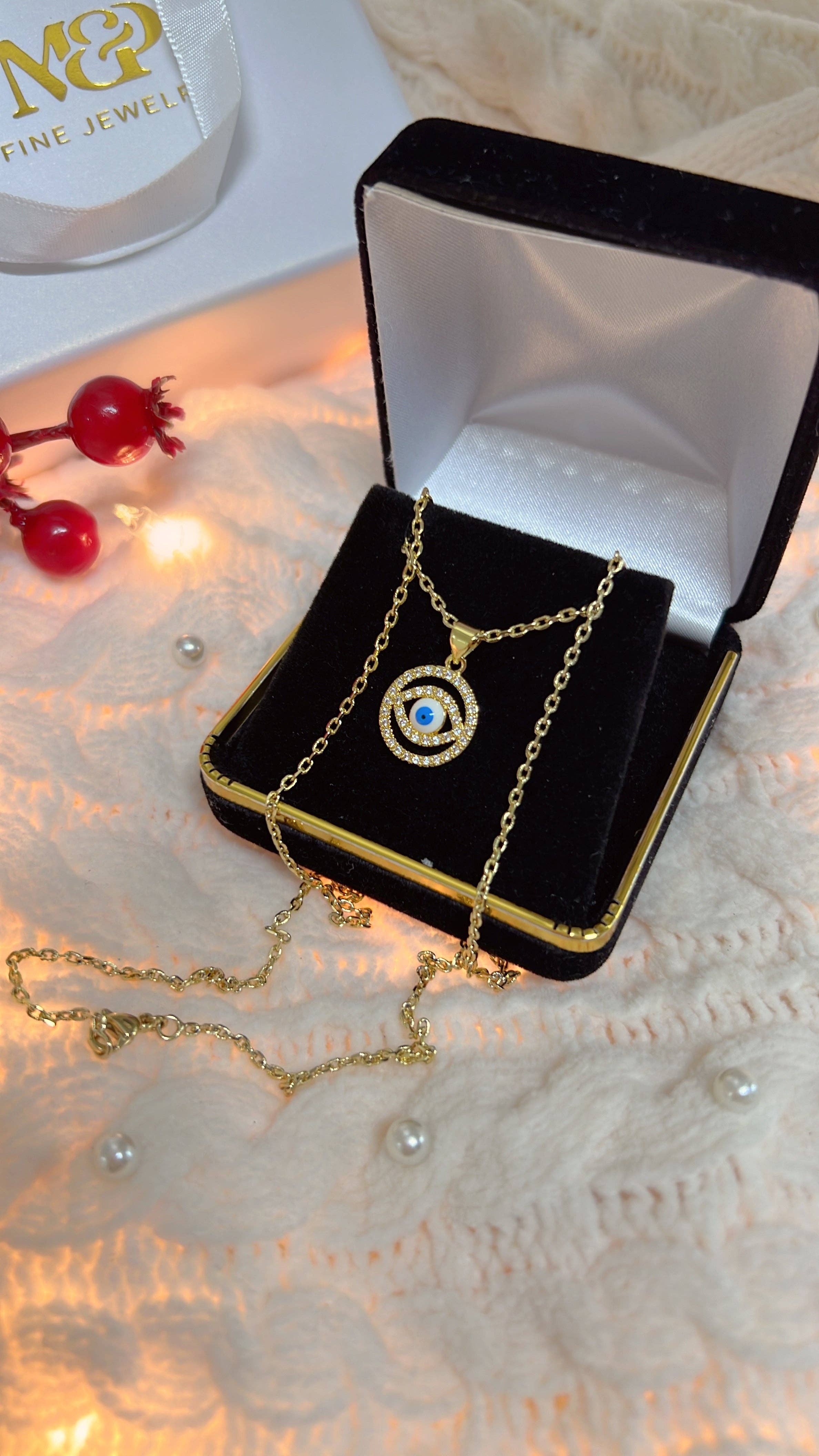 M&P Jewelry - Wholesale Pendant/Charm Necklace - Mal de Ojo Necklace0