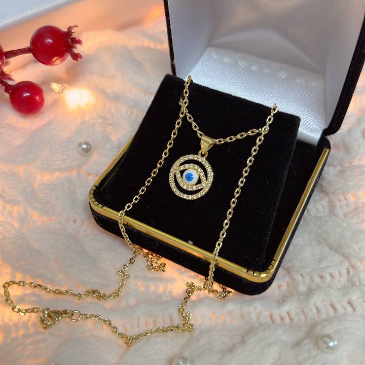 M&P Jewelry - Wholesale Pendant/Charm Necklace - Mal de Ojo Necklace