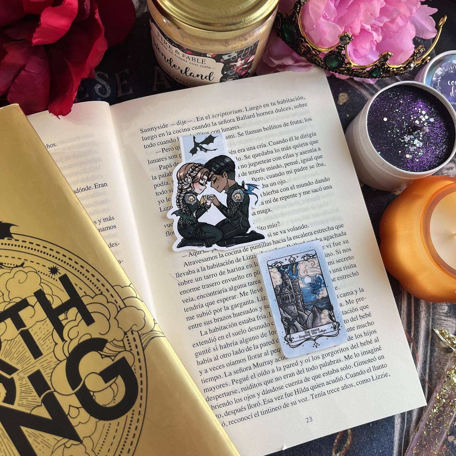 Alsace’s Art - Wholesale Bookmark - Xaden And Vi Baby Hug  And Basgiath Magnetic Bookmarks.2