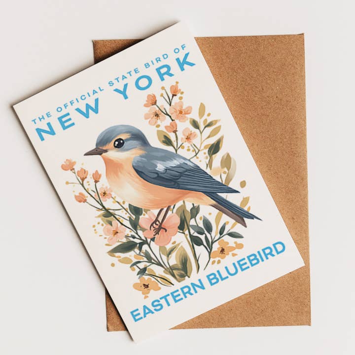 Cartolina dell'Uccello dello Stato di New York | Etichettata in bianco per il tuo negozio per la vendita all'ingrosso da parte di PhiloPerse