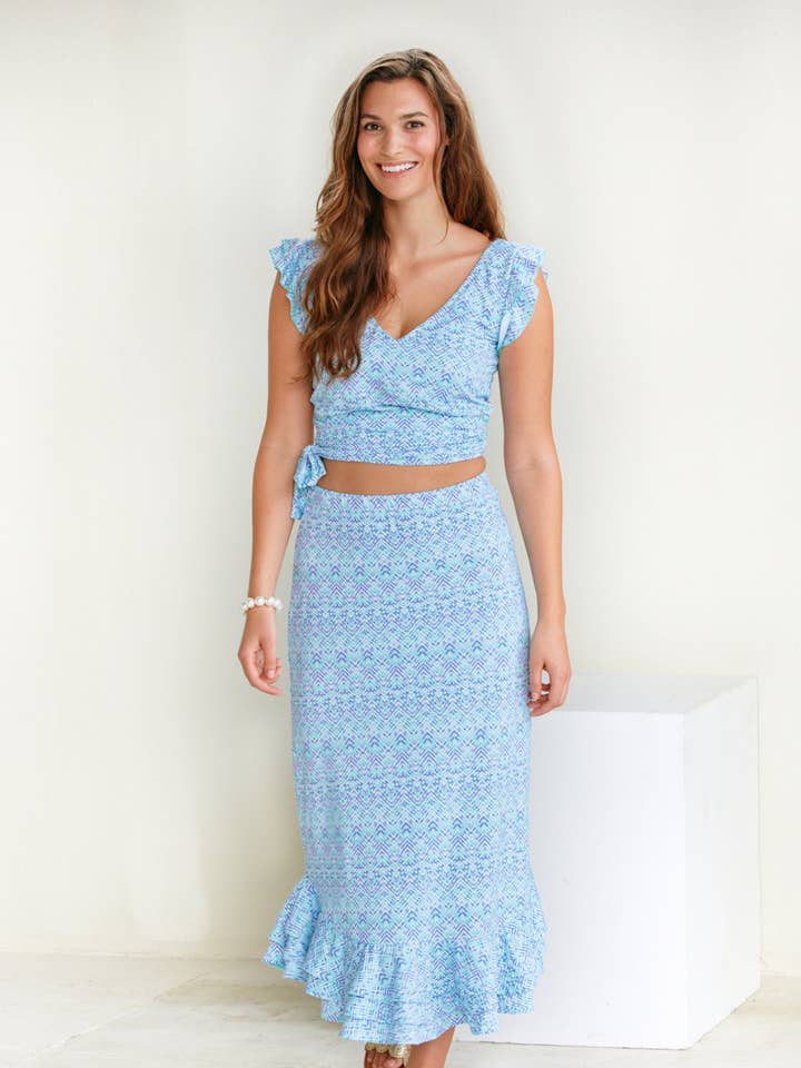 Naples - Crop top met stropdas voor wholesale door Cabana Life