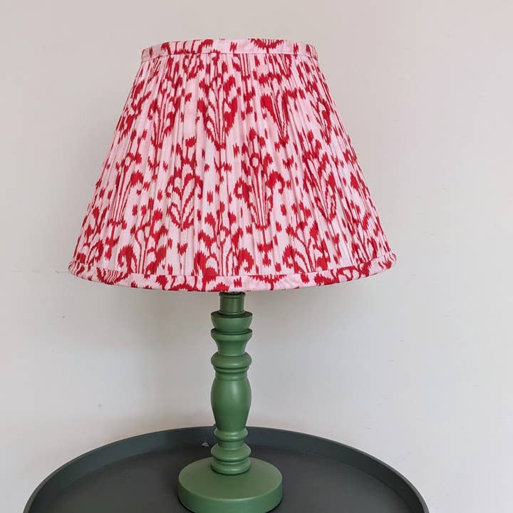 LNH EDIT - Wholesale Lamp Shade - Jaipur Red Empire Pleated Lampshade1