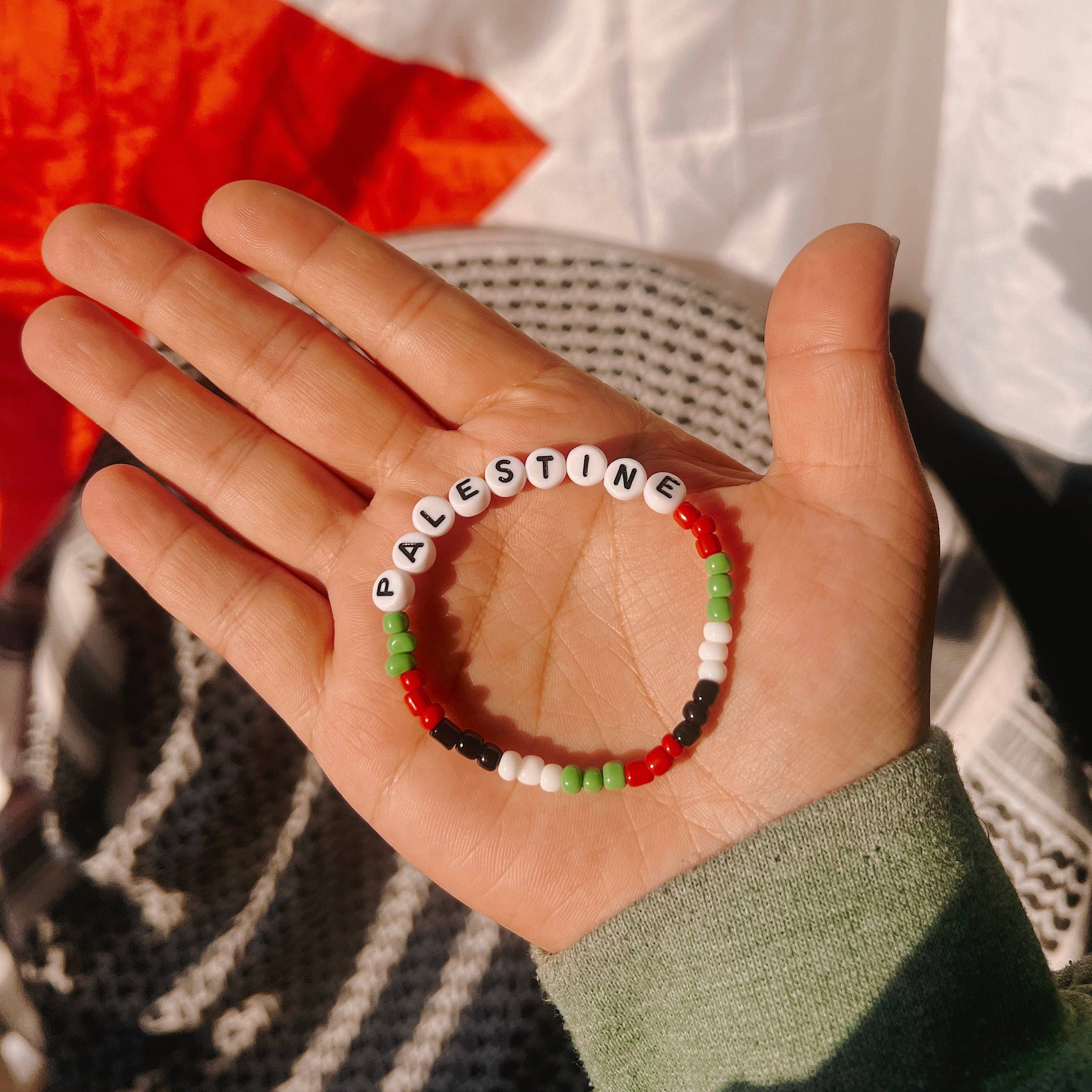 Meryum Designs - Wholesale Beaded Bracelet - Palestine Unity Beaded Bracelet 🇵🇸✊🏼‼️5