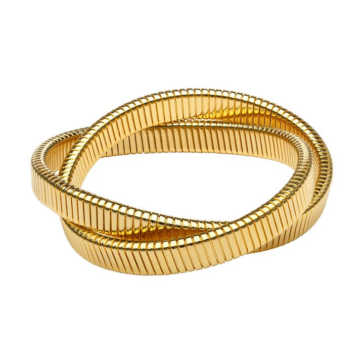 BR-436 Dubbel Cobra armband för wholesale av Janis Savitt