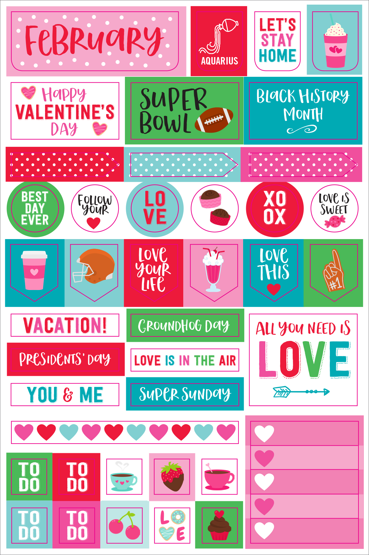 Peter Pauper Press - Wholesale Sticker - Essentials Month By Month Planner Stickers2