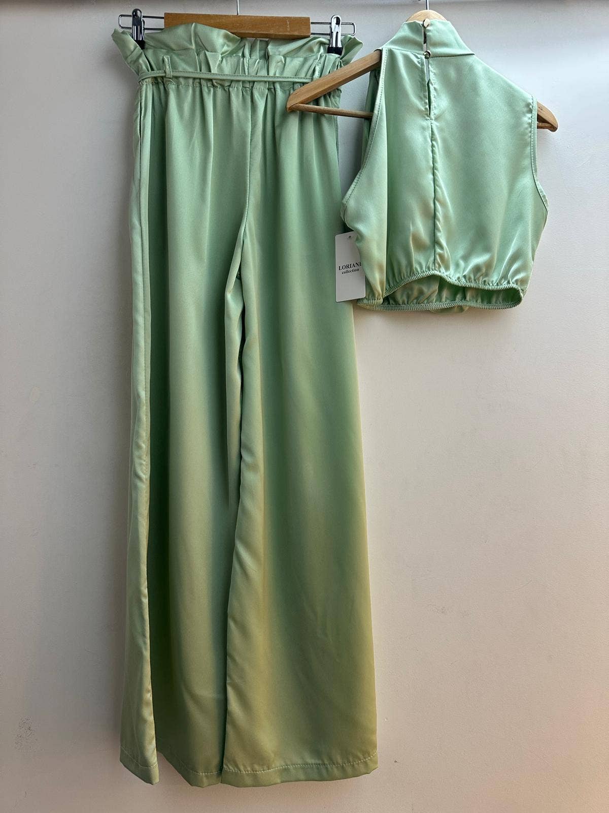 LORIANE - Vente Ensemble haut et pantalon (PAS d'intérieur) - Femme - 9982 Ensemble crop top et pantalon uni8