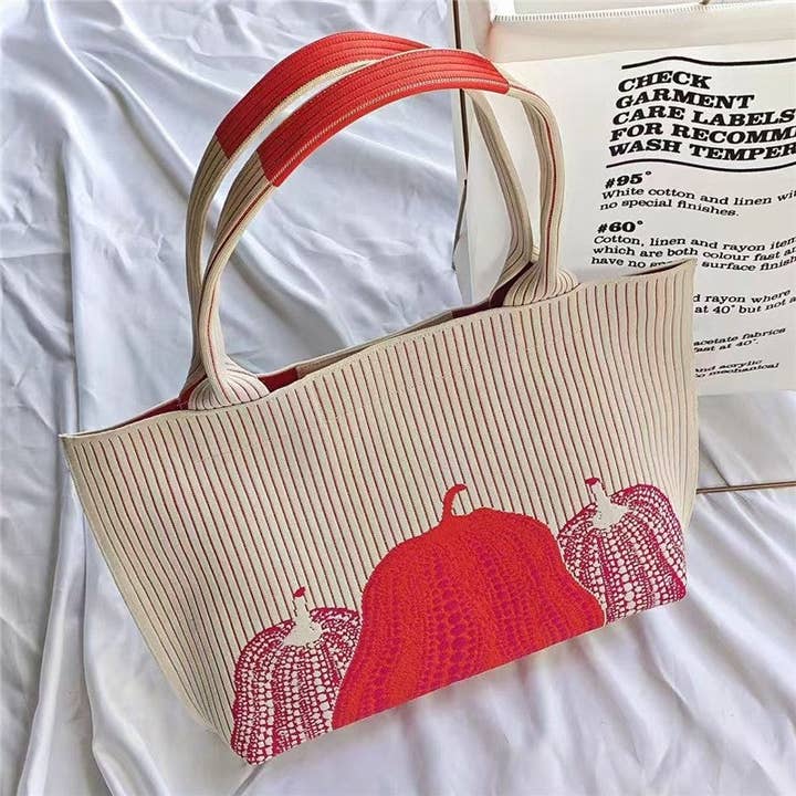 Large Jacquard Knit Bag for wholesale by Mirazshoes WholeSale