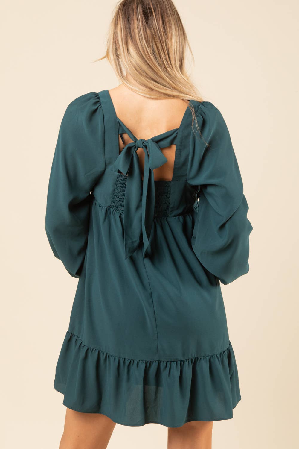 VERY J – Engroshandel Kjole - Dame – ND31020-buste plisseret rygløs feriefestminikjole12