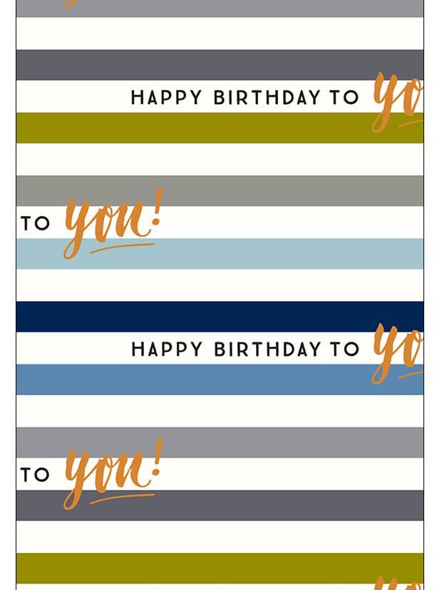 Hb Födelsedagsränder Blått Silkespapper för wholesale av Ballyhoo