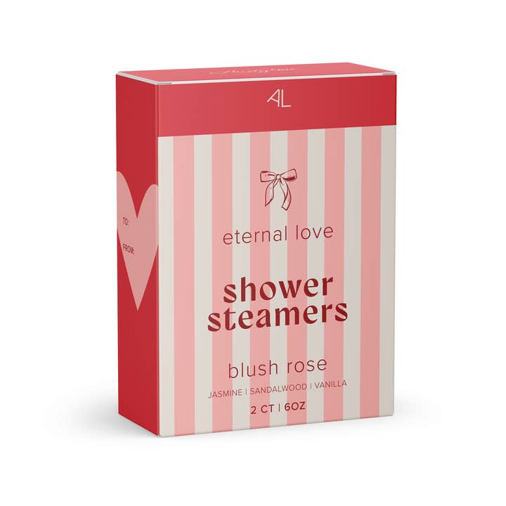 Blush Rose Shower Steamers – 2 Pack (Valentines Edition) for wholesale by Austy Lou by Broken Top Brands