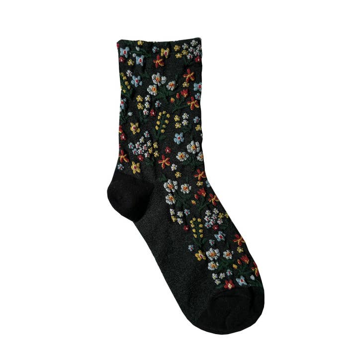 7DAYSSOCKS - Wholesale Socks - Women's - Women's Crew Harga Garden Flower Socks3