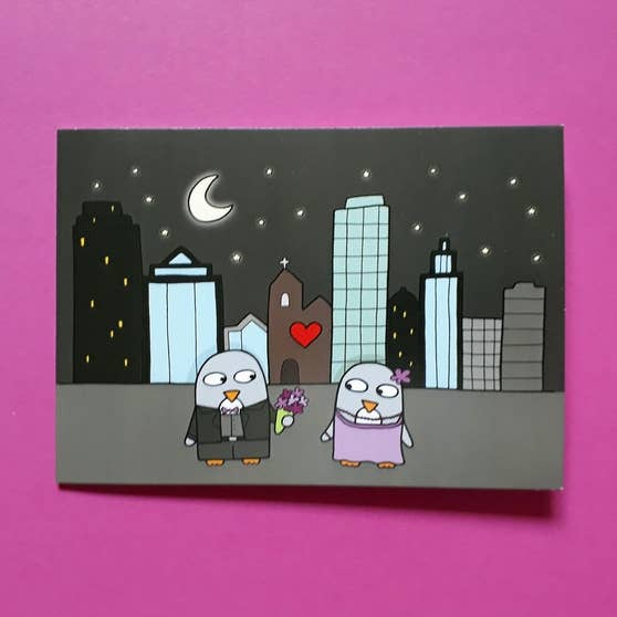 Love in the City Card for wholesale by Penguin Parade