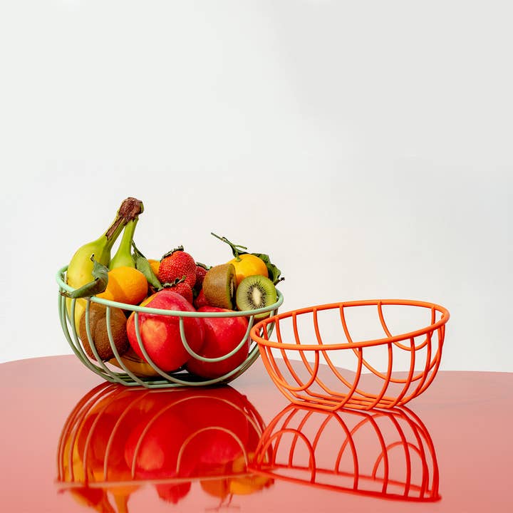 Until Pty Ltd - Wholesale Basket - Areaware Outline Basket Green Red Set1