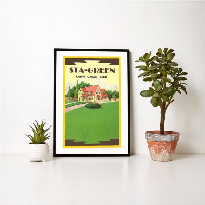 Found Image Press – Großhandel Kunstdruck – Kunstdruck GD-55 Sta-Green Rasen Grassamen Paket