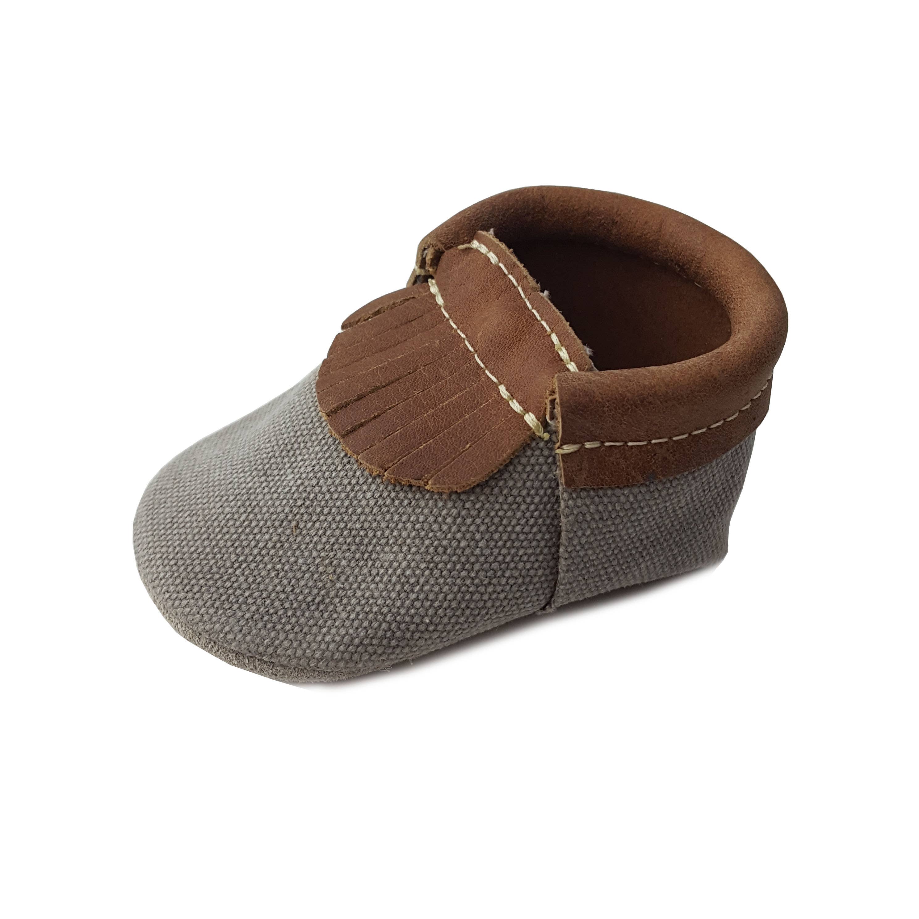 Gray Limited Edition Two Tones Lewis Moccasins  for wholesale on Faire0