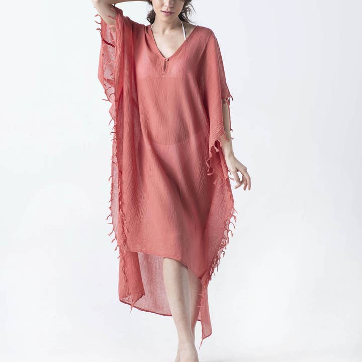 AYLIN COLERI-LUXURY RESORT/LOUNGE WEAR COLLECTION - Wholesale Swim Cover Up - Women's - Foxy-Beach/Resort Caftan11