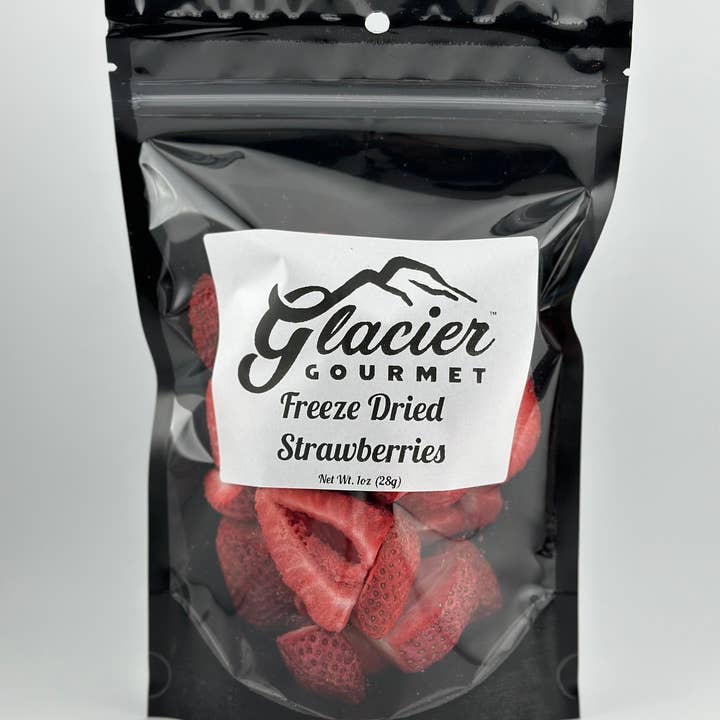 Glacier Gourmet - Wholesale Dried/Dehydrated Fruit - Freeze Dried Strawberries - 1oz Bag